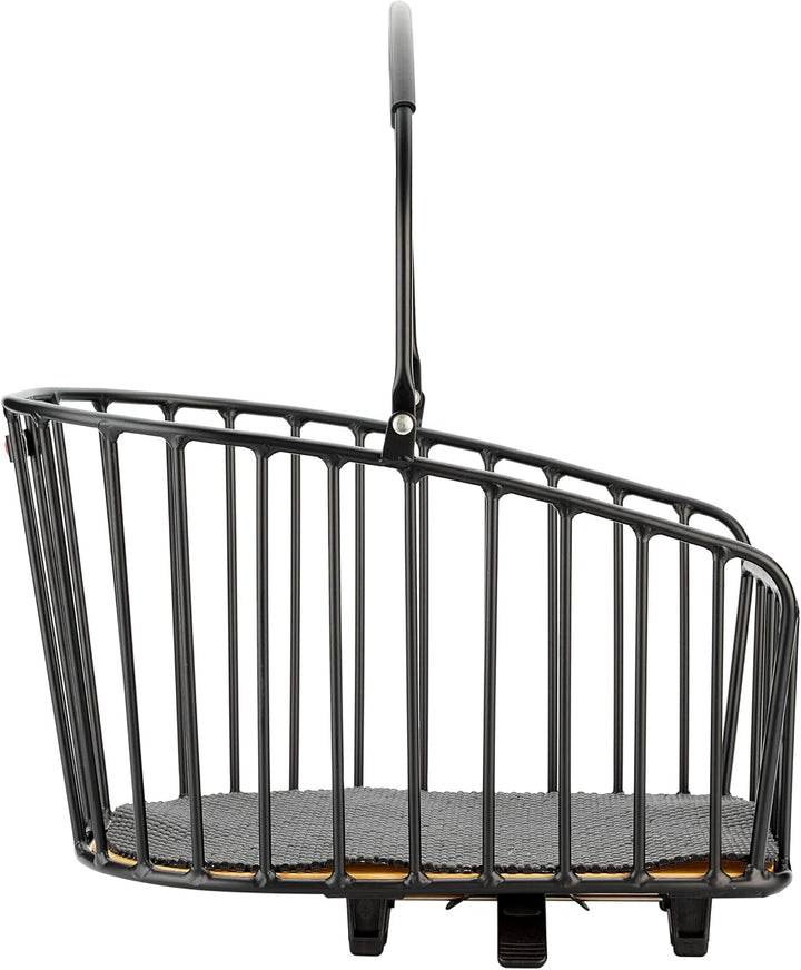 KLICKfix Unisex – Erwachsene Hinterradkorb-2128019620 Hinterradkorb, schwarz, 42x28x25cm