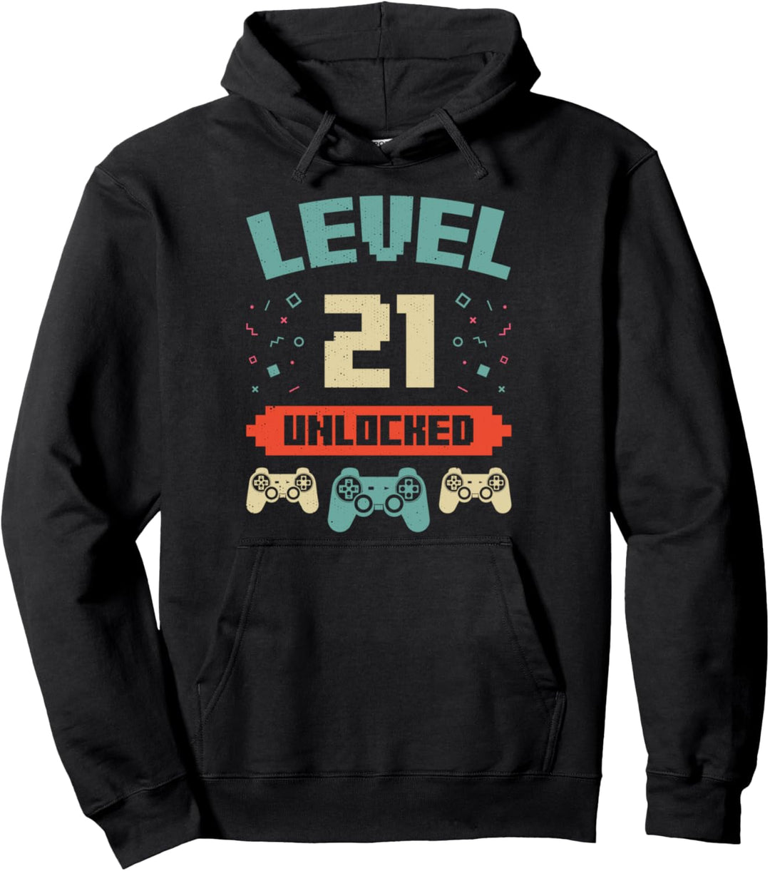 Ebene 21 freigeschaltet - 21-jähriges Geburtstagsgeschenk Pullover Hoodie