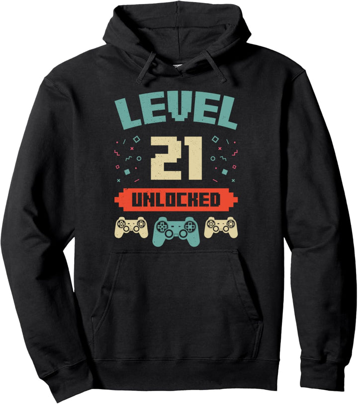 Ebene 21 freigeschaltet - 21-jähriges Geburtstagsgeschenk Pullover Hoodie