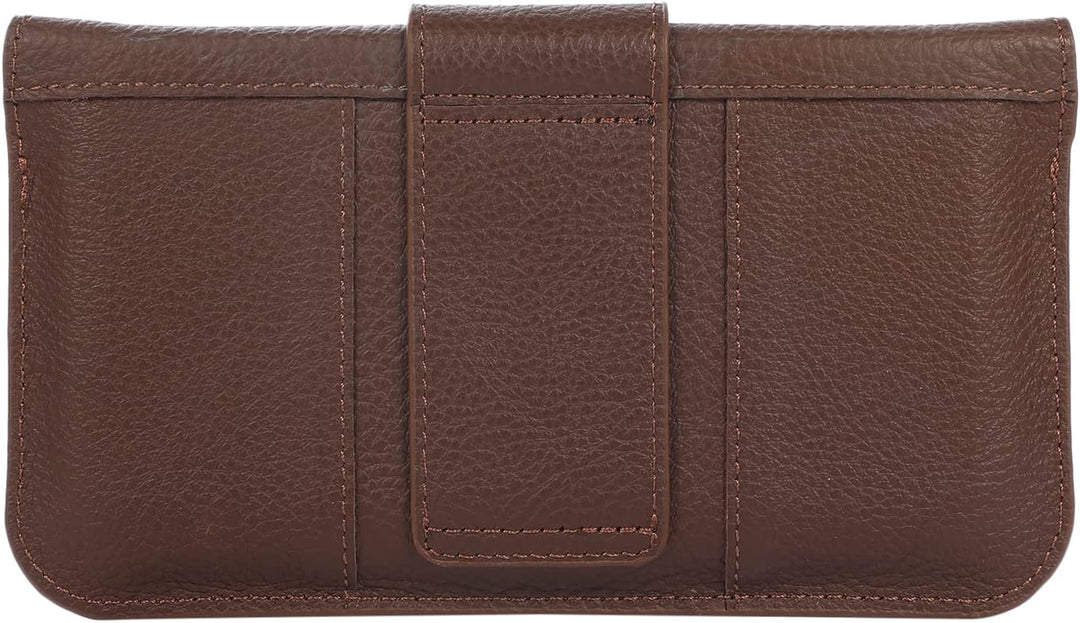 DYIGO Horizontale Gürteltasche aus echtem Leder für Herren, Kupplung für iPhone 13/14/15/16/17/Pro/P