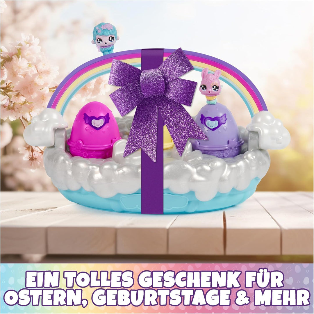 Hatchimals Alive Frühlingskörbchen - mit 3 selbstschlüpfenden Eiern und insgesamt 6 Tierchen für fan