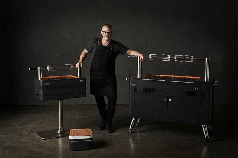 everdure by heston blumenthal Holzkohlegrill CUBE I mobiler Outdoor-Grill I tragbarer Gourmet-Grill