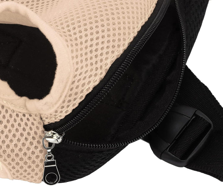 Haustier-Frontträger-, Haustier-Brustrucksack aus Nylon für Reisen, Fahrrad, Wandern, Motorrad (L) L
