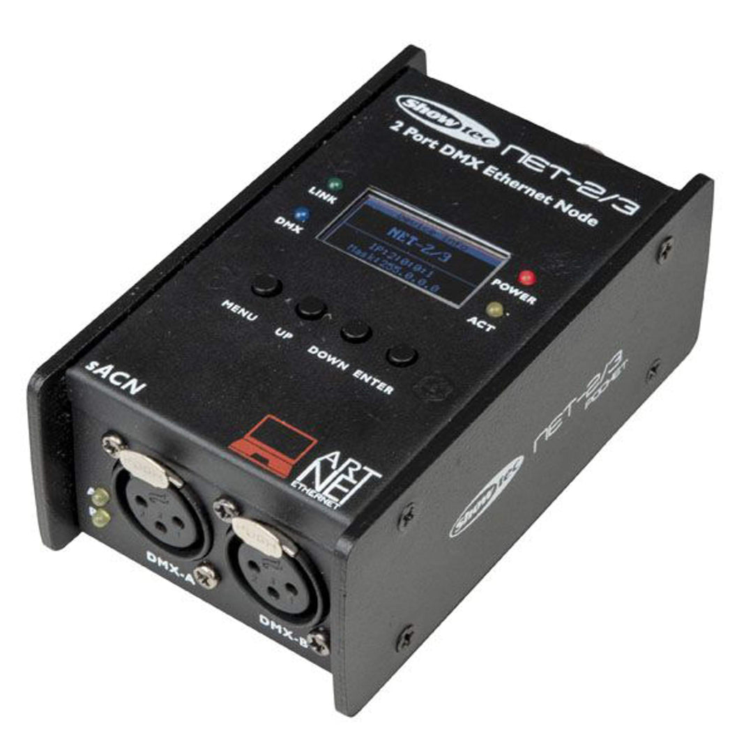 Showtec NET-2/3 POCKET Artnet-Node mit 2 Kanälen, XLR, 3-polig