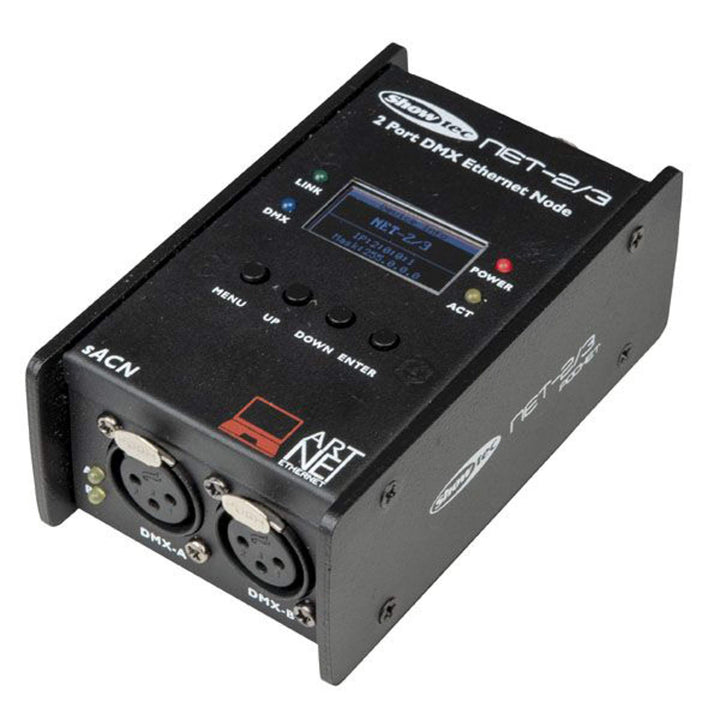 Showtec NET-2/3 POCKET Artnet-Node mit 2 Kanälen, XLR, 3-polig