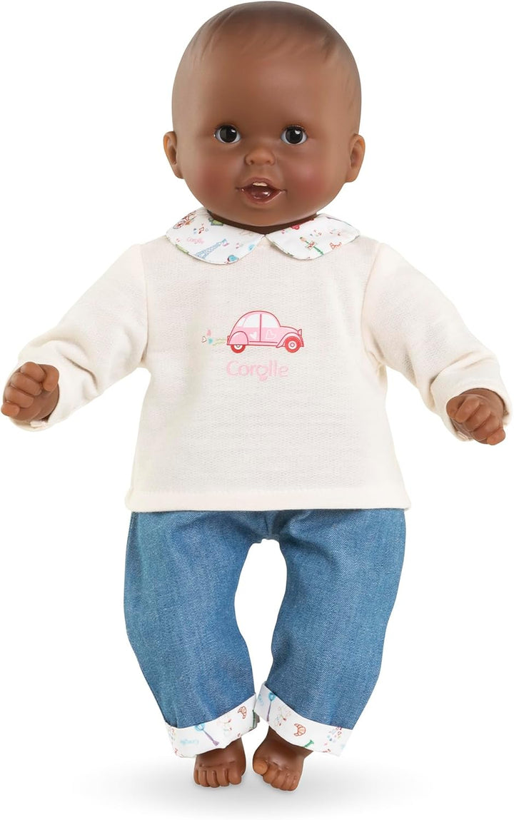 Corolle Mon Premier Poupon Hose und Top, Paris, für alle 30 cm Babypuppen, ab 18 Monaten