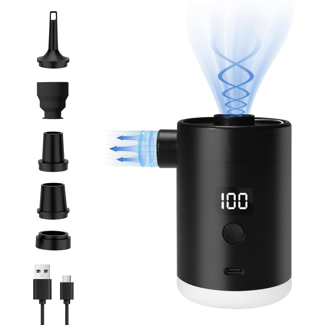Elektrische Luftpumpe Pumpe Akku: Minipumpe Wiederaufladbare Batterie leicht und ultraschnell aufbla