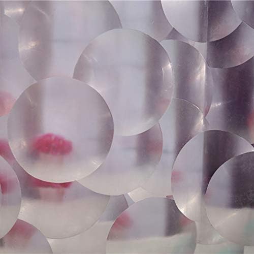 Adwaita Duschvorhang, Kunststoff, 3D-Blasen, Keine Gerüche, umweltfreundlich (klare Blasen) Transpar