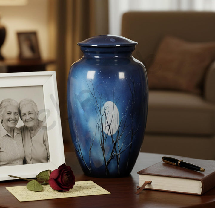 eSplanade Urne Memorial Container Jar Pot | Cremation Urns | Full Grösse Standard Urns | Metall Urns