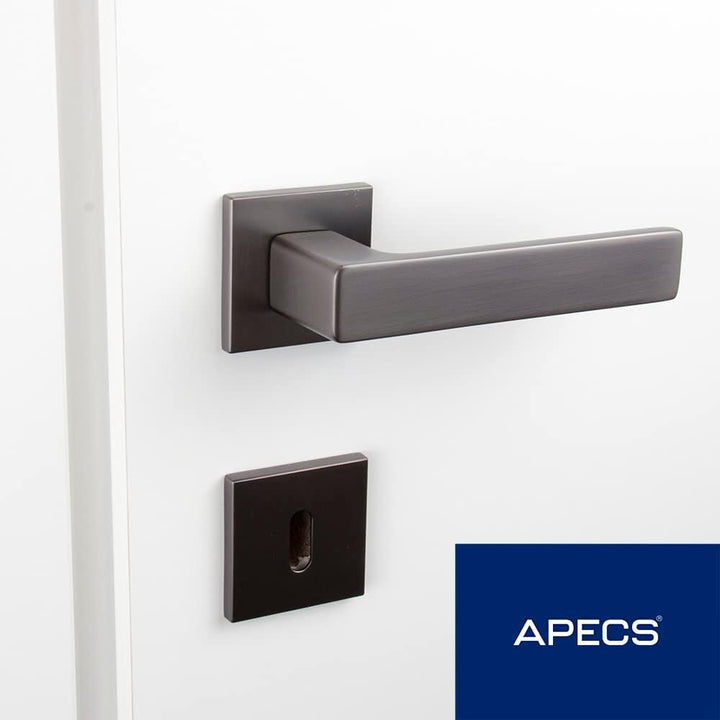 APECS Türgriffe innentüren Modern Türklinke für Haustür und Innentür mit quadratisch Rosetten Türgri