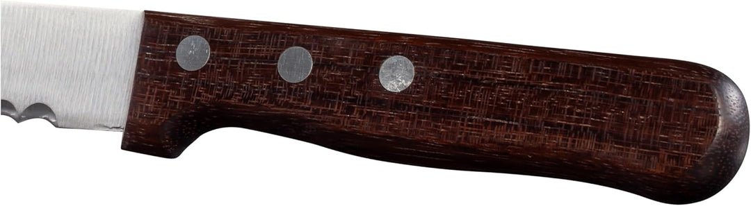 Marsvogel Brotmesser 2,0 mm Rückenstärke mit Welle Made in Solingen Bubinga Bubinga Braun