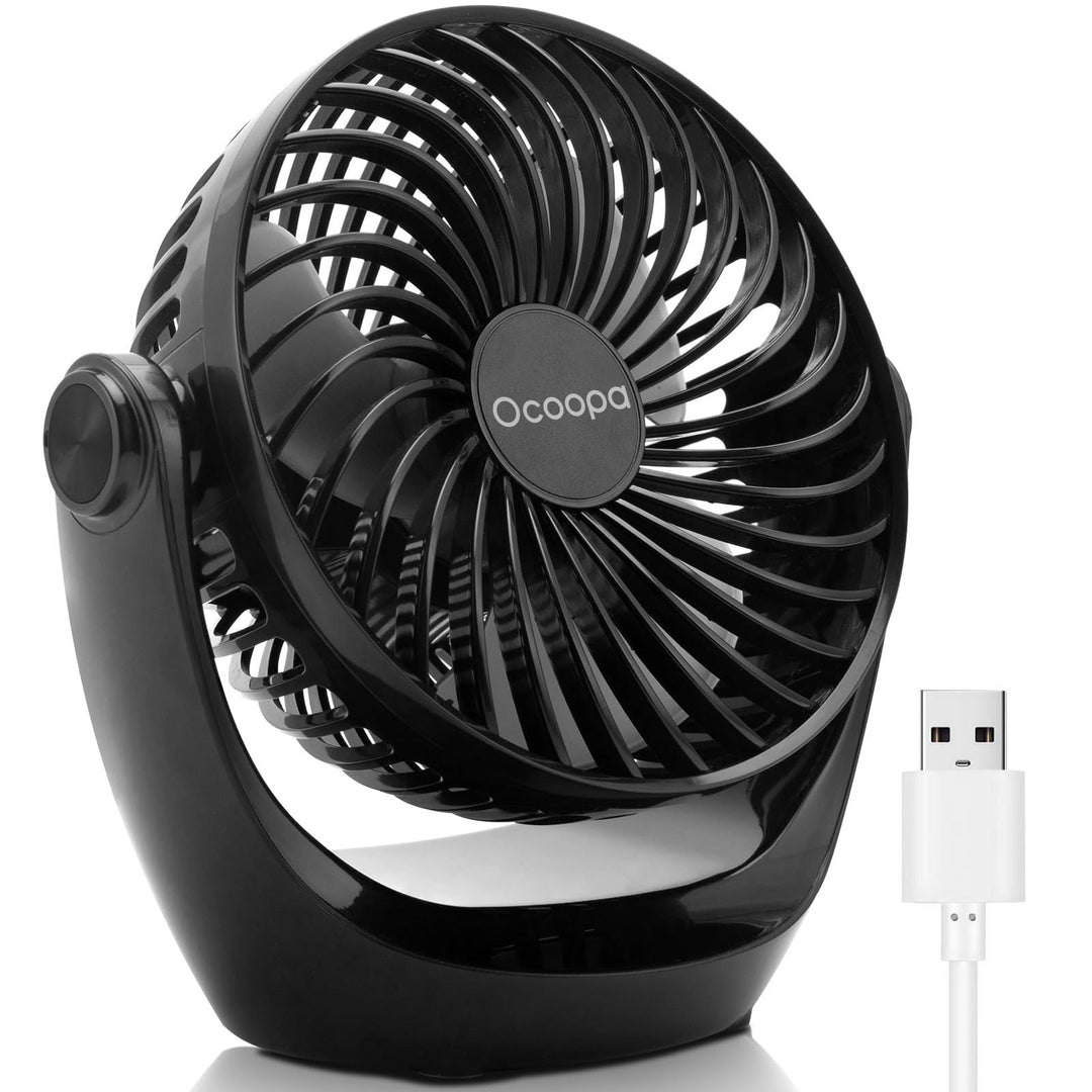 OCOOPA USB Ventilator, Ventilator klein Tischventilator mit starkem Luftstrom und Leise Betrieb 3 Ge
