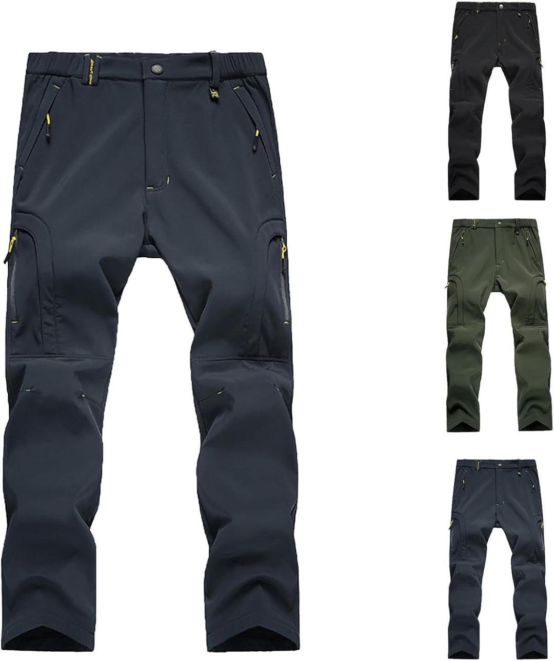 Softshell Hose Herren Outdoor, Thermohose Herren Winter Gefüttert, Outdoorhosen Very Grosse Grössen