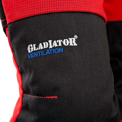 Pfanner 101761/3XL Schnittschutzhose "Ventilation" Grösse XXXL in rot/schwarz, 3XL