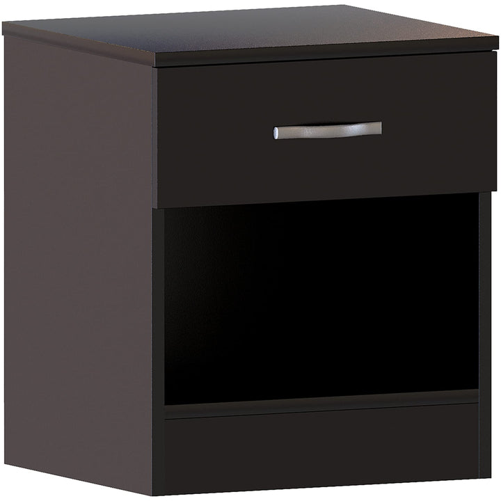 Vida Designs schwarz Nachttisch Schublade, Nachttisch, 1 Schublade, Nachttisch, Metall Griffe & Läuf