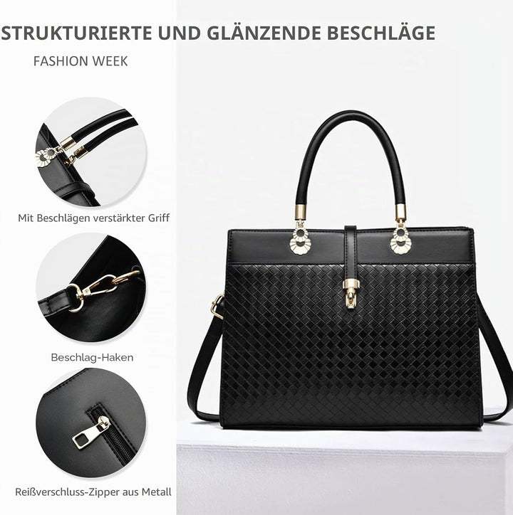 NICOLE &amp; DORIS Damen Handtasche Mode Henkeltasche Frauen Umhängetasche PU Leder Schultertasche Desig