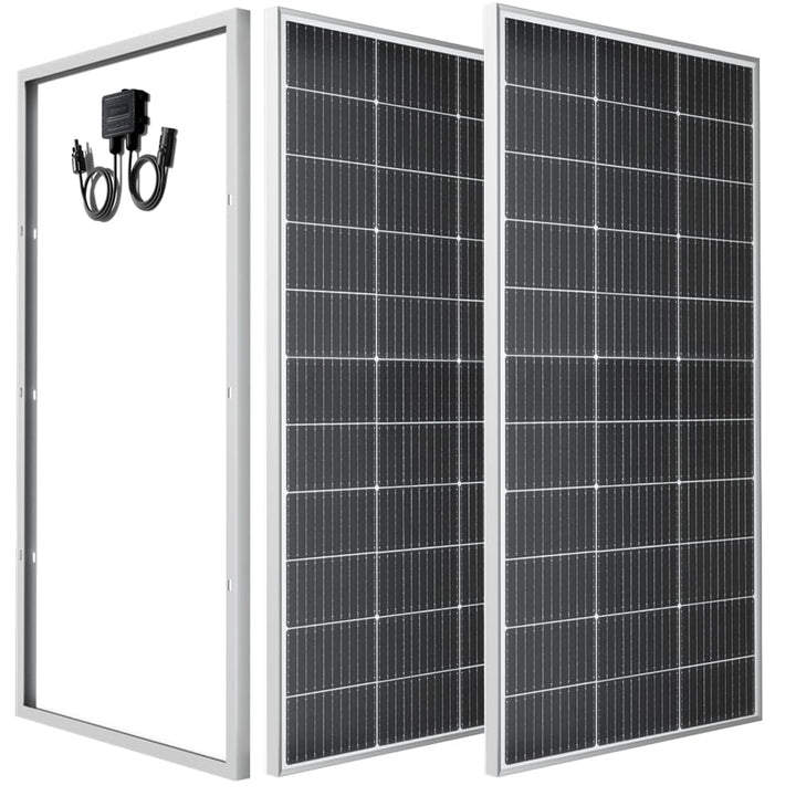 300W Solarpanel 12V, Monokristallines Solarpanel 300 Watt Wohnmobil, Solarmodul mit 90cm Solarkabel