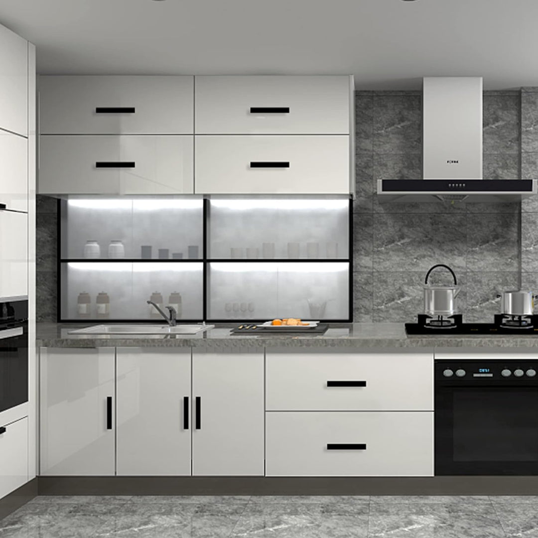 LONTAN 10 Stück Küchengriffe Schwarz 320mm lochabstand Schrankgriffe Schwarz Griffe für Küchenschrän