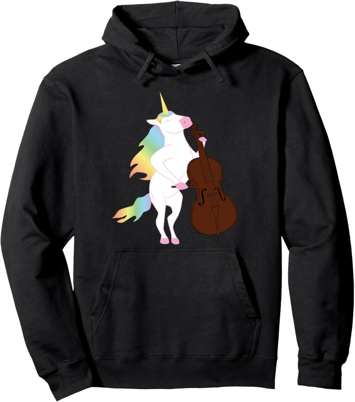 Lustiges Design für Einhorn und Cello Orchester Musiker Pullover Hoodie