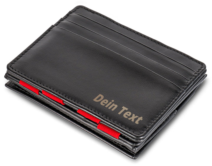 Jaimie Jacobs Flap Boy mit Gravur - Das Original - Magischer Geldbeutel mit Münzfach RFID-Schutz Ges