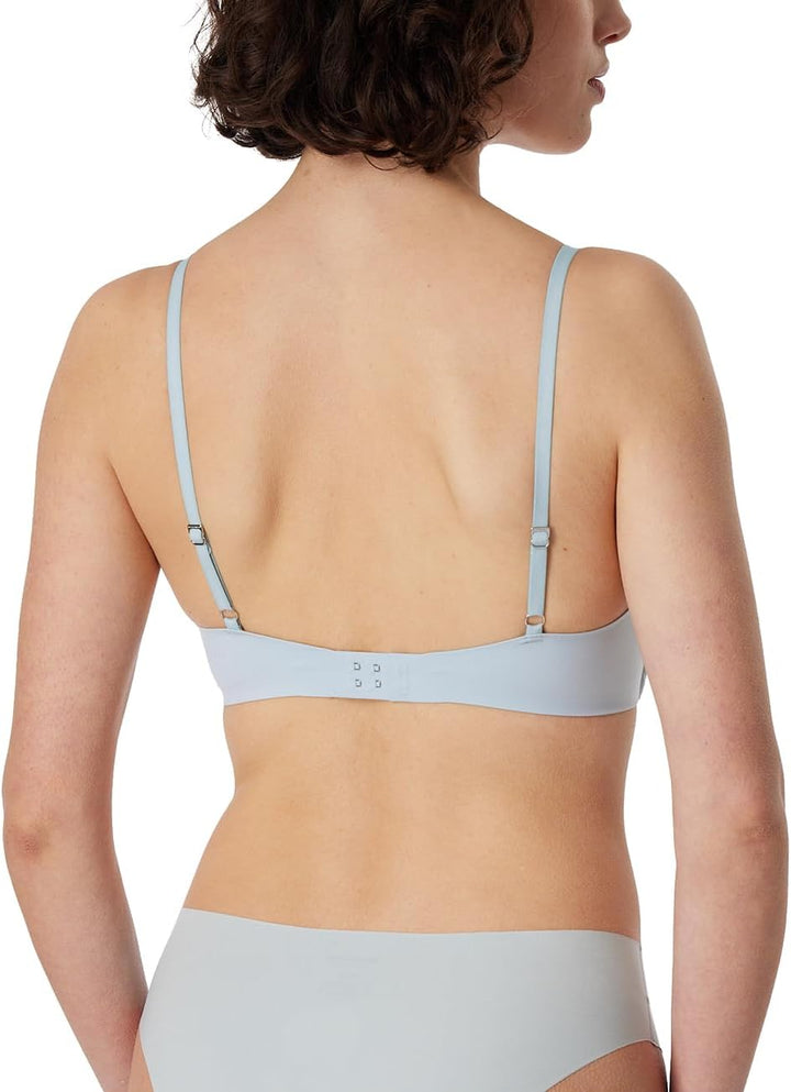 Schiesser Damen BH gepaddet ohne Bügel - Invisible Soft 70C Bluebird_166568, 70C Bluebird_166568