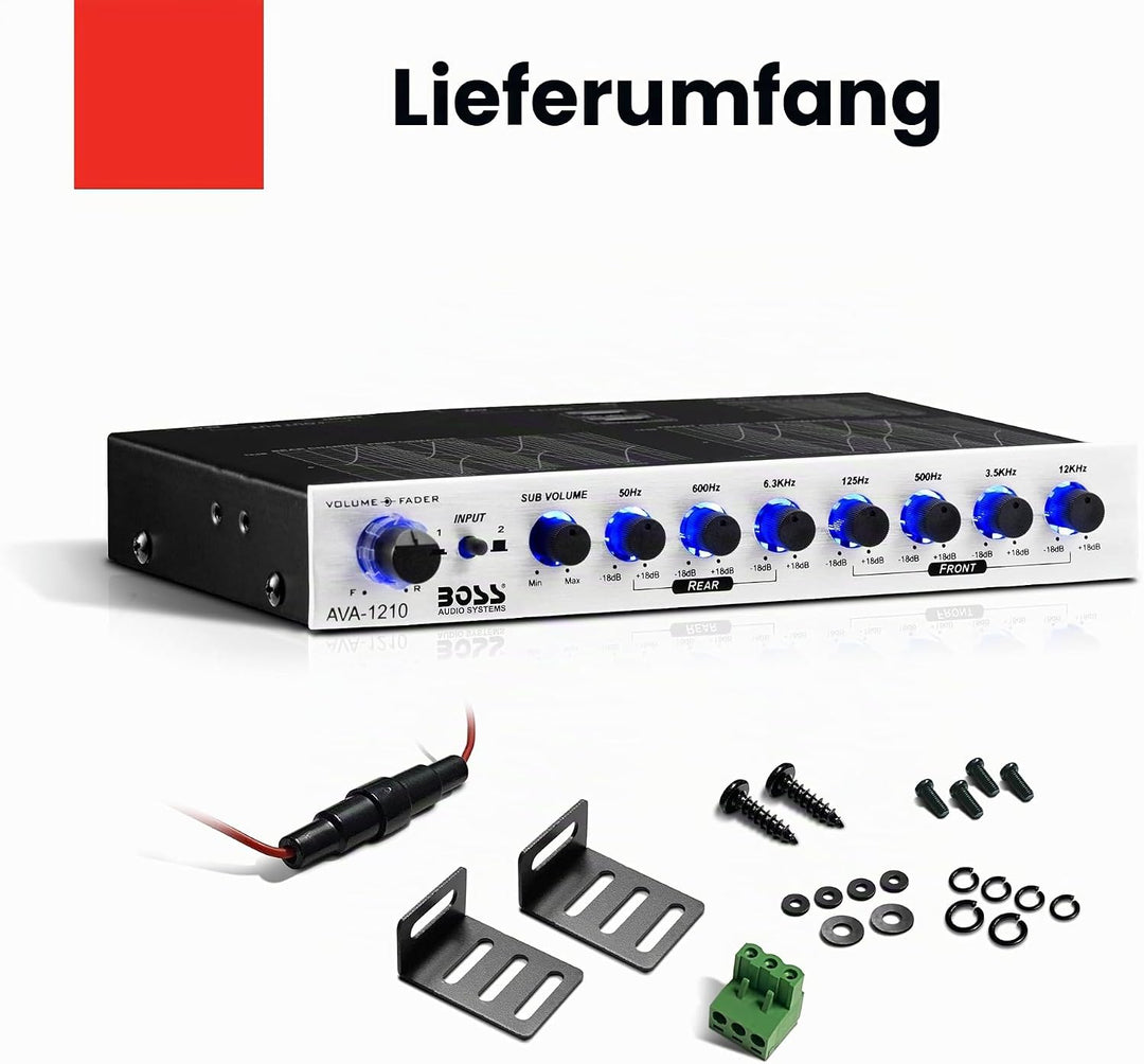 7-Band-Vorverstärker-Equalizer mit Subwoofer-Ausgang