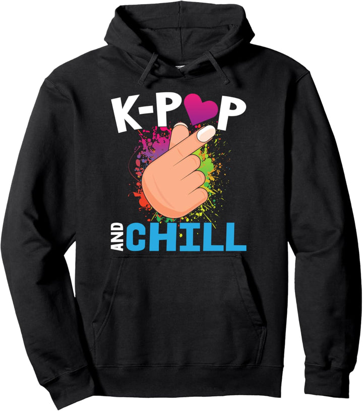 K-Pop and Chill Kpop K pop Finger Pullover Hoodie