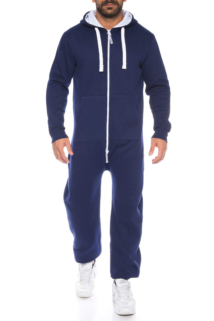 Raff & Taff Herren Jumpsuit Overall Trainingsanzug Fitnessbekleidung onesie Ganzkörperanzug Basic un