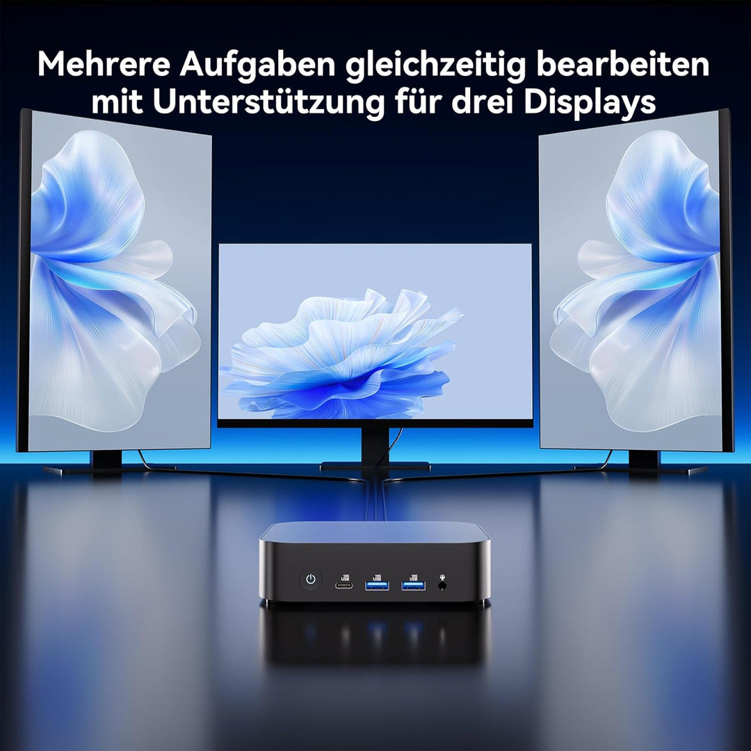 Intel NUC 14, für ASUS NUC 14 NUC14MNK Essential Mini PC, N97 CPU, 16GB RAM, 512GB SSD, Win 11 Pro,