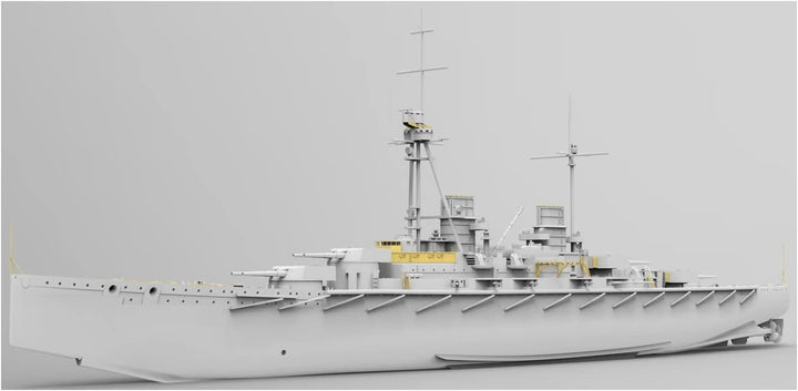 TAKOM - Modellboot Sms Derfflinger 1917 (Full Hull With Metal Barrels) Sp-7040 1/700. Modellbau Panz