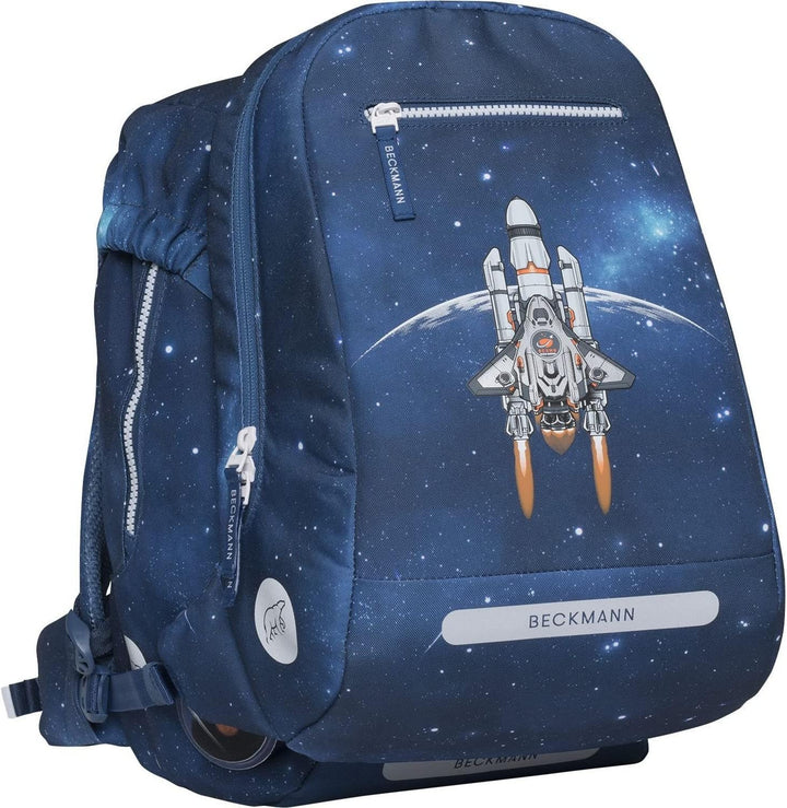 BECKMANN, Schulrucksack-Set Classic, 6-teilig, Grundschule, ergonomisch, inkl. Regenüberzug, 22L Spa