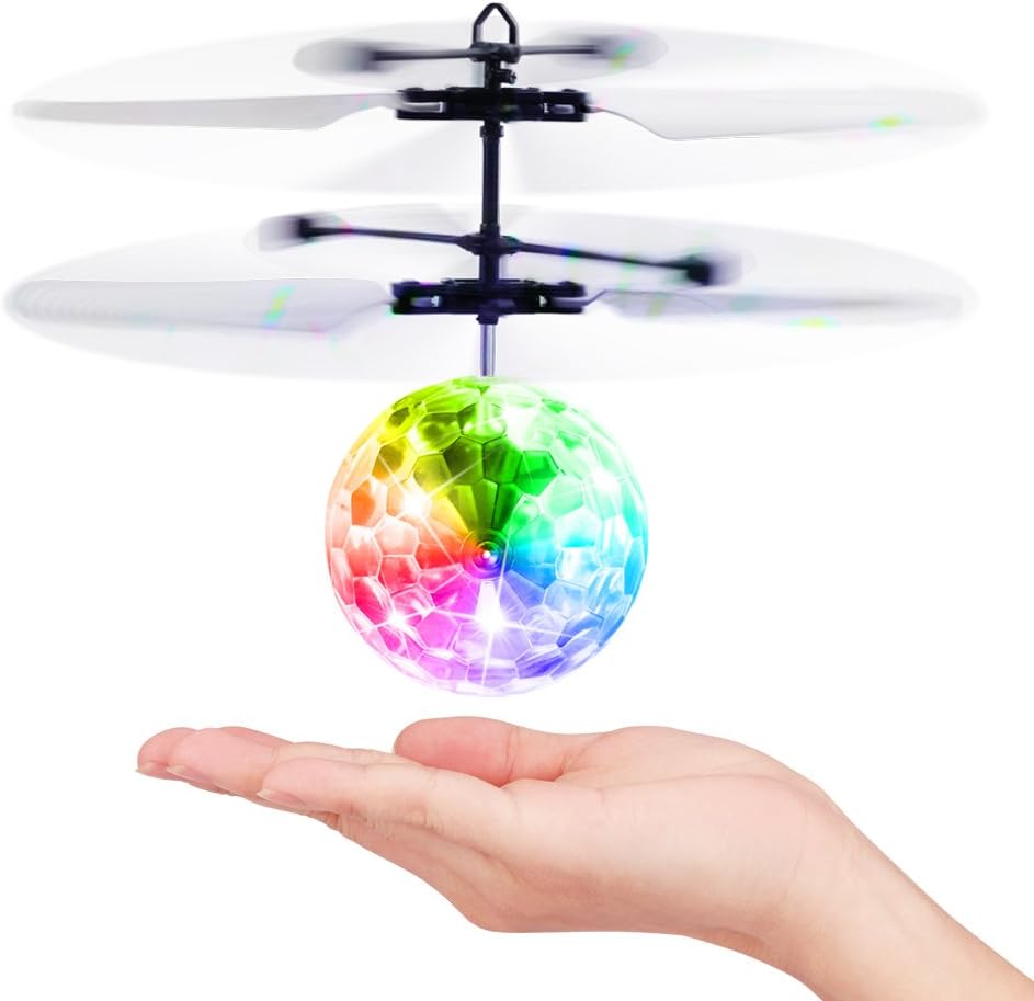 Fliegende Kugel Leuchtend, Fliegendes Spielzeug Flying Spinner Ball, der Helikopter Flugzeug Fernges