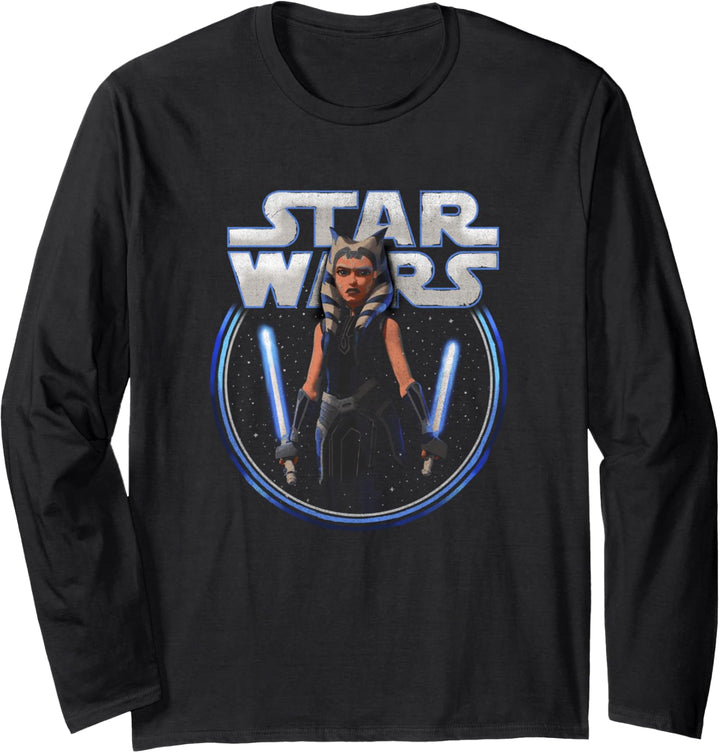 Star Wars: The Clone Wars Ahsoka Dual Wield Portrait Langarmshirt