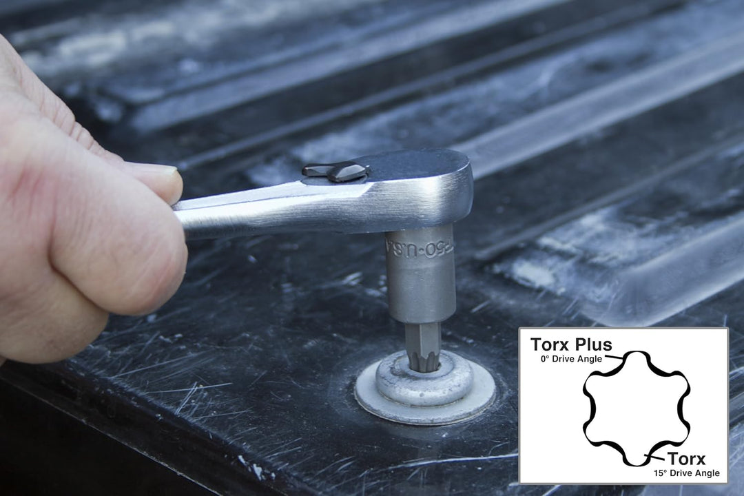 Lisle Torx Plus Bit Set, 9-teilig, Torx Plus Schrauben (TP-10, TP-15, TP-20, TP-25, TP-27, TP-30, TP