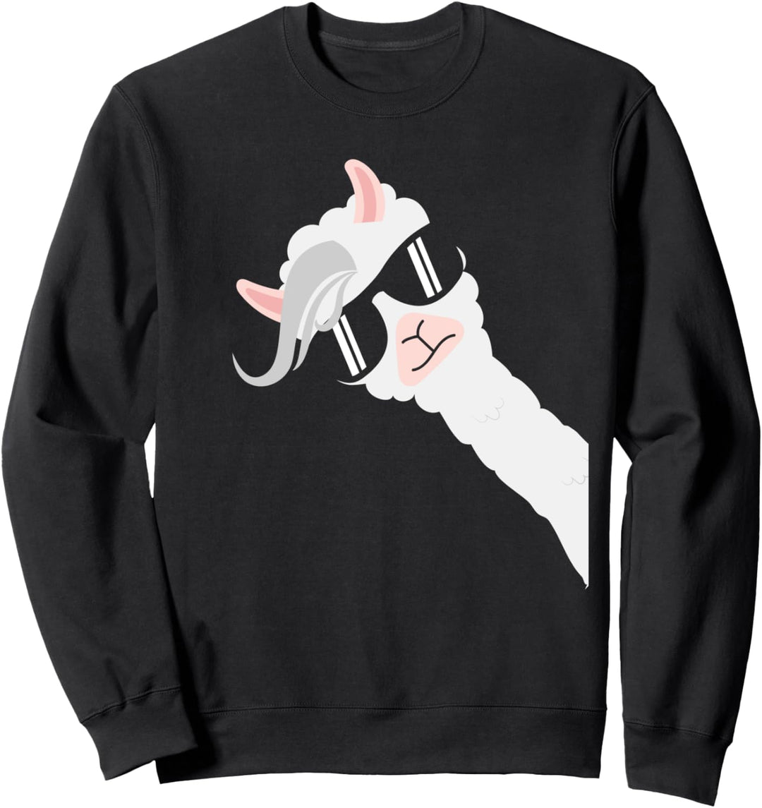 Lustiges Lama Alpaka für Damen und Herren Sweatshirt