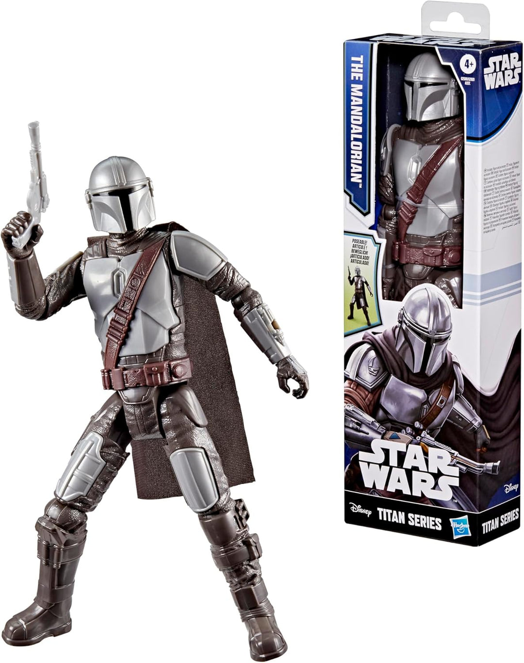 Star Wars Titan Serie The Mandalorian, 30 cm grosse Action-Figur & Accessoire, Spielzeug für Jungen