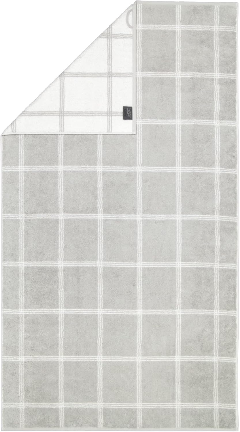 Cawö Luxury Home Duschtuch Two-Tone 604 | 76 Platin - 80 x 150 Duschtuch 80 x 150 cm, Duschtuch 80 x