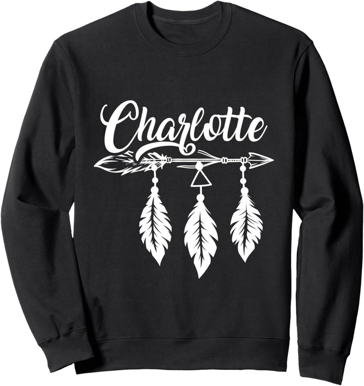 Feder Name Charlotte Traumfänger Federn Wahrheit Spirituell Sweatshirt