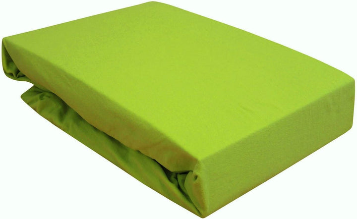 Spannbettlaken für Wasserbett / Boxspring / Übergrössen 180-200x200-220 cm Apfel Grün (apfelgrün / G