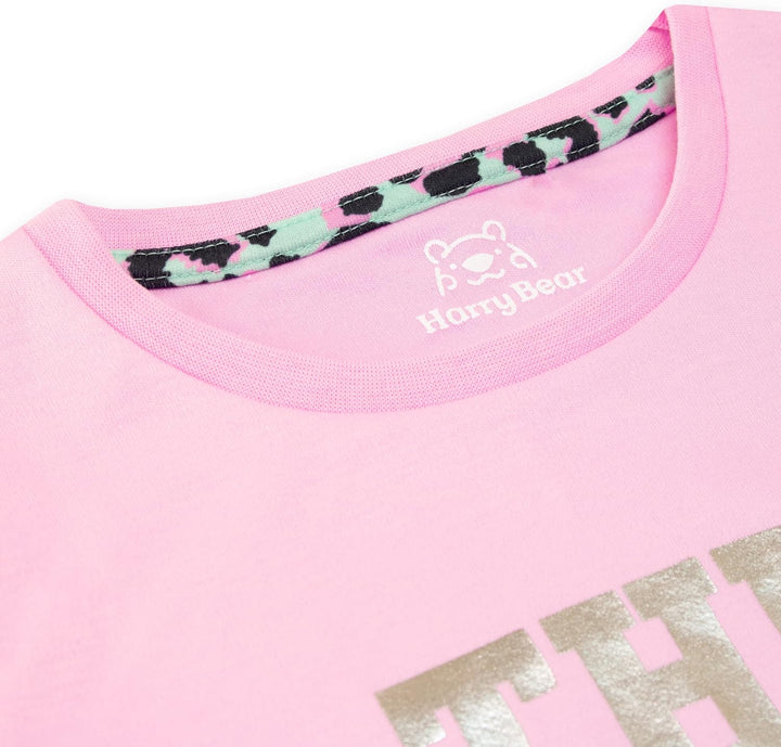 Harry Bear Mädchen Schlafanzug Schlafslogan 128 Kurzes Bein, 128 Kurzes Bein