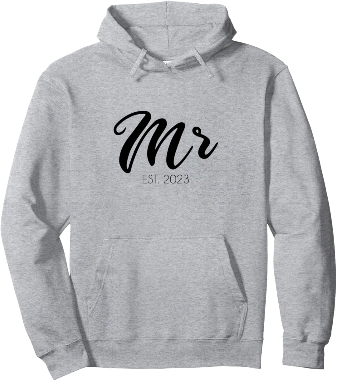 Hochzeits-Geschenk Mr. Est. 2023 Bräutigam Pullover Hoodie
