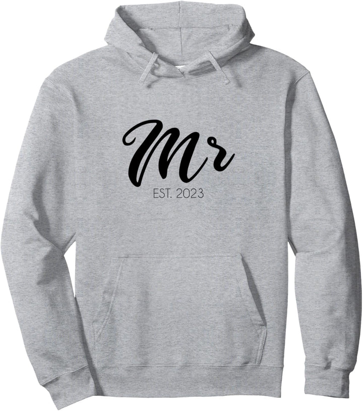 Hochzeits-Geschenk Mr. Est. 2023 Bräutigam Pullover Hoodie