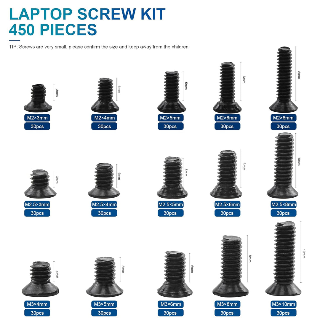 NINDEJIN PC Schrauben M2 M2.5 M3 Laptop Computer Schrauben Set für Universal Laptop Lenovo Gateway S