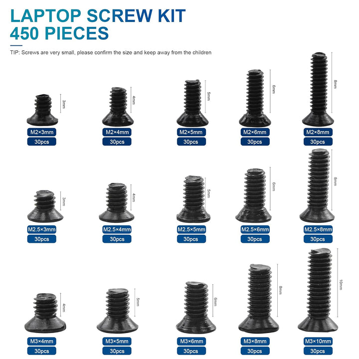 NINDEJIN PC Schrauben M2 M2.5 M3 Laptop Computer Schrauben Set für Universal Laptop Lenovo Gateway S