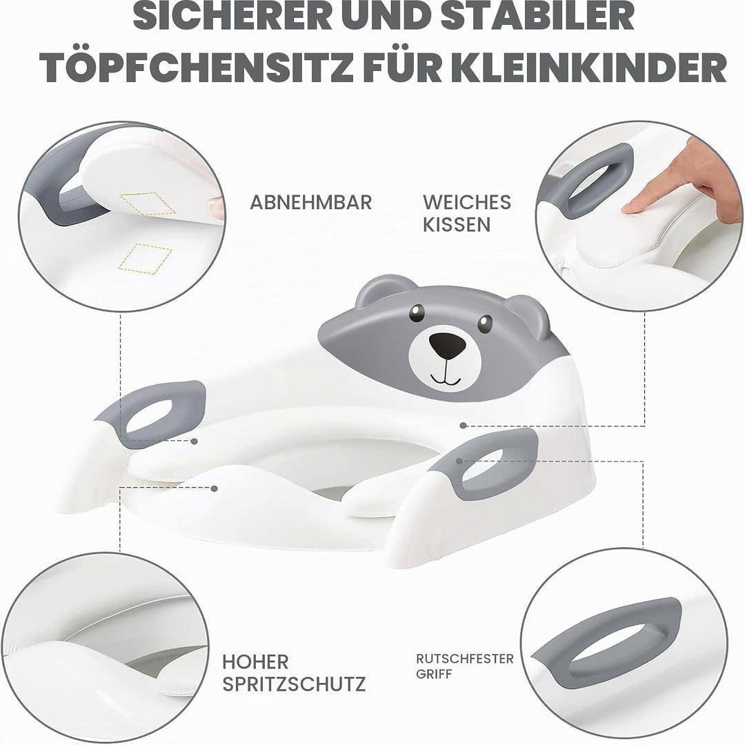 Toilettensitz Kinder mit Treppe, Upgraded WC Aufsatz für Kinder für Jungen und Mädchen, 2-in-1 Toile