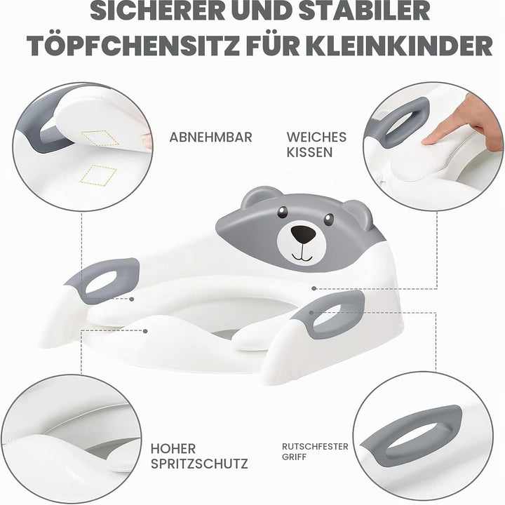Toilettensitz Kinder mit Treppe, Upgraded WC Aufsatz für Kinder für Jungen und Mädchen, 2-in-1 Toile