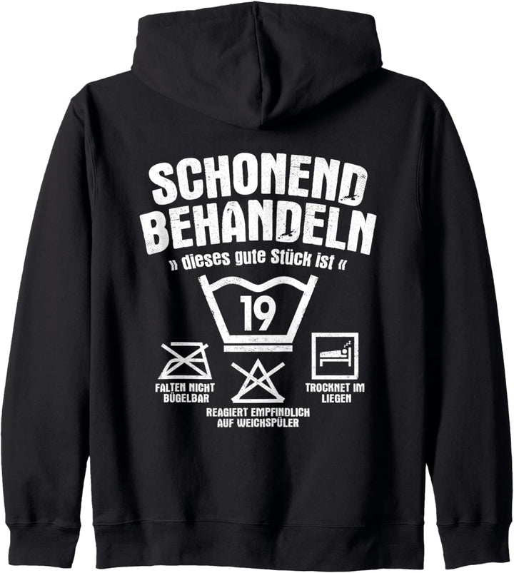 Dieses Gute Stück Ist 19 Schonend Behandeln 19. Geburtstag Kapuzenjacke