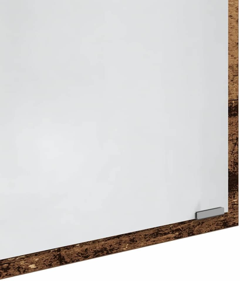 vidaXL Spiegel Wandmontiert Altholz 90 x 8,5 x 37 cm Holzwerkstoff, Moderne rechteckige Wandspiegel,
