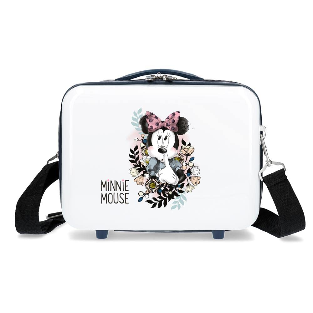 Disney Style Kosmetikkoffer 29 Centimeters 9.14 Weiss (Blanco) Blumen, Blumen