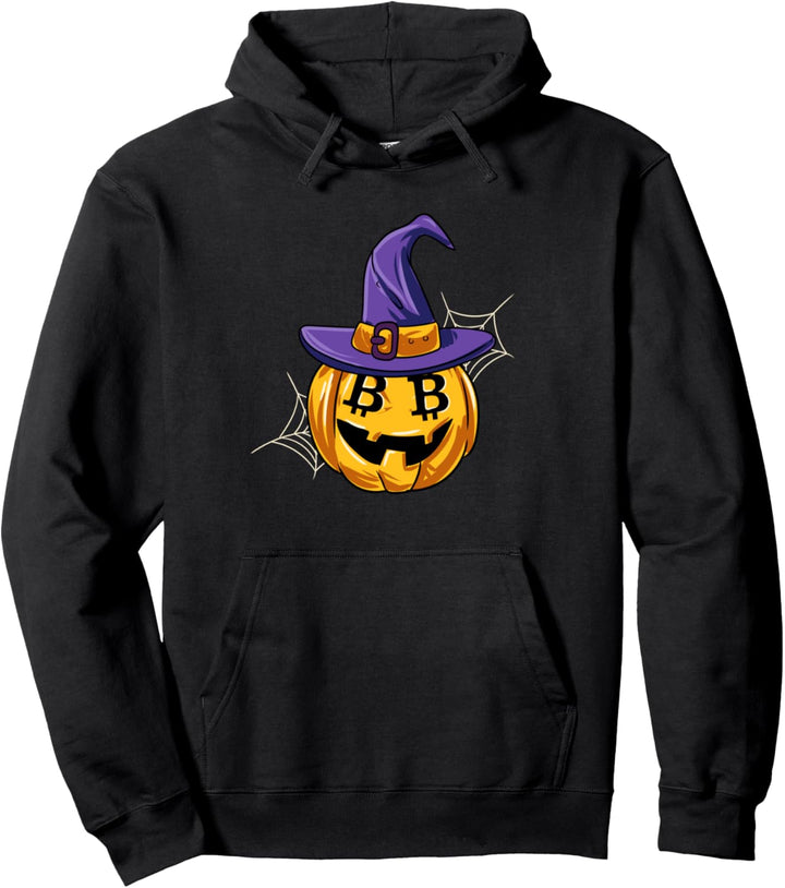 Halloween BTC Cryptocurrency Blockchain Pullover Hoodie